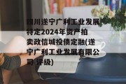 四川遂宁广利工业发展特定2024年资产拍卖政信城投债定融(遂宁广利工业发展有限公司 评级)