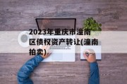 2023年重庆市潼南区债权资产转让(潼南拍卖)