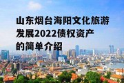山东烟台海阳文化旅游发展2022债权资产的简单介绍