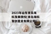 2023年山东青岛海科发展债权(青岛海科智创置业有限公司)