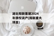 湖北阳新基建2024年债权资产(阳新重大项目)
