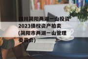 四川简阳两湖一山投资2023债权资产拍卖(简阳市两湖一山管理委员会)