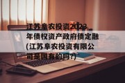 江苏阜农投资2023年债权资产政府债定融(江苏阜农投资有限公司是国有的吗?)