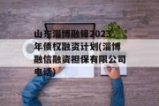 山东淄博融锋2023年债权融资计划(淄博融信融资担保有限公司电话)