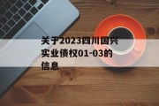 关于2023四川国兴实业债权01-03的信息