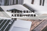 央企信托-安晟10号大足实业PPN的简单介绍
