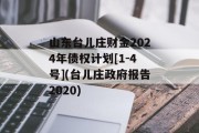 山东台儿庄财金2024年债权计划[1-4号](台儿庄政府报告2020)