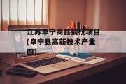 江苏阜宁高鑫债权项目(阜宁县高新技术产业园)