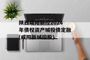 陕西咸阳新控2024年债权资产城投债定融(咸阳新城控股)