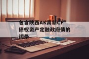 包含陕西AK高新CF债权资产定融政府债的词条