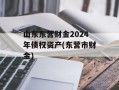 山东东营财金2024年债权资产(东营市财金)