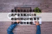 重庆奉节县三峡库区生态产业发展2023年收益权转让计划(奉节三峡之巅效果图)
