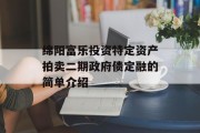 绵阳富乐投资特定资产拍卖二期政府债定融的简单介绍