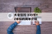 大业信托-XX9号YZ非标的简单介绍