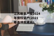 江苏睢县产投2024年债权资产(2021睢县项目建设)