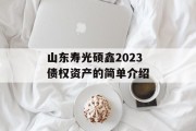 山东寿光硕鑫2023债权资产的简单介绍