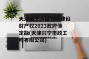 天津市宁河区兴宁建设财产权2023政府债定融(天津兴宁市政工程有限公司)