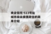 央企信托-513号盐城市级永续债政信的简单介绍