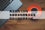 央企信托-120号·东部省会标债集合资金信托计划的简单介绍