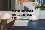 2023四川国兴实业债权01-03的简单介绍