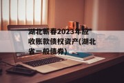 湖北蕲春2023年应收账款债权资产(湖北省一般债券)