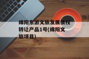 绵阳东游文旅发展债权转让产品1号(绵阳文旅项目)