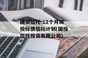 国资信托-12个月城投标债信托计划(国投信托投资有限公司)