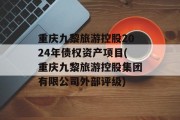 重庆九黎旅游控股2024年债权资产项目(重庆九黎旅游控股集团有限公司外部评级)