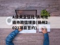 A级央企信托-扬州地级市政信项目(扬州2021项目签约)