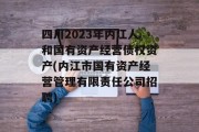 四川2023年内江人和国有资产经营债权资产(内江市国有资产经营管理有限责任公司招聘)