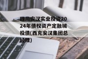四川安汉实业投资2024年债权资产定融城投债(西充安汉集团总经理)