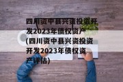 四川资中县兴资投资开发2023年债权资产(四川资中县兴资投资开发2023年债权资产评估)