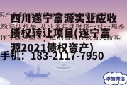 四川遂宁富源实业应收债权转让项目(遂宁富源2021债权资产)