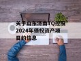 关于山东济南TQ控股2024年债权资产项目的信息