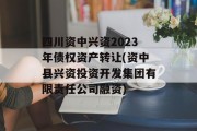 四川资中兴资2023年债权资产转让(资中县兴资投资开发集团有限责任公司融资)