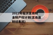 2023年临沂莒南财金财产权计划(莒南县财经集团)