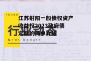 江苏射阳一般债权资产收益权2023政府债定融的简单介绍