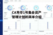 CA芳华1号集合资产管理计划的简单介绍