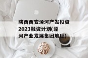 陕西西安泾河产发投资2023融资计划(泾河产业发展集团地址)