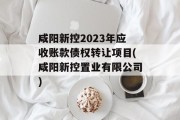 咸阳新控2023年应收账款债权转让项目(咸阳新控置业有限公司)