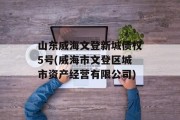 山东威海文登新城债权5号(威海市文登区城市资产经营有限公司)