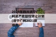 2024年四川遂宁广利资产收益权转让计划(遂宁广利2021新项目)