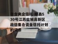 包含央企信托-顺鑫530号江苏盐城高新区政信集合资金信托计划的词条