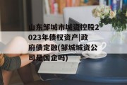 山东邹城市城资控股2023年债权资产|政府债定融(邹城城资公司是国企吗)