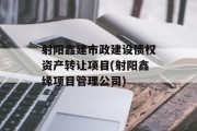 射阳鑫建市政建设债权资产转让项目(射阳鑫缘项目管理公司)