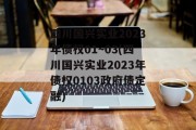 四川国兴实业2023年债权01~03(四川国兴实业2023年债权0103政府债定融)