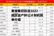 泰安泰控投资2022债权资产转让计划的简单介绍