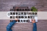 2023重庆长寿投资发展非公开发行科技创新公司债券(长寿区2021年重大项目)