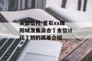 头部信托-星石xx咸阳城发集资合‬金信计托‬划的简单介绍