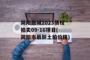 简阳融城2023债权拍卖09-16项目(简阳市最新土拍价格)